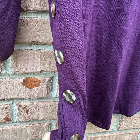 Purple Women's Tunic Top - Picture 4 of 10